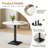 Round Sintered Stone Pedestal Dining Table