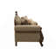 Causeuse et coussins décoratifs en velours doré 69 po-109236393
