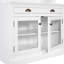 Bibliothèque blanche moderne de 83,4 po de hauteur avec 2 portes en verre, 1 tiroir, une tablette réglable et un tiroir lisse - en bois massif, matériau rectangulaire de style 3 tablettes ouvertes pour l'organisation de bureau en bois-491455850