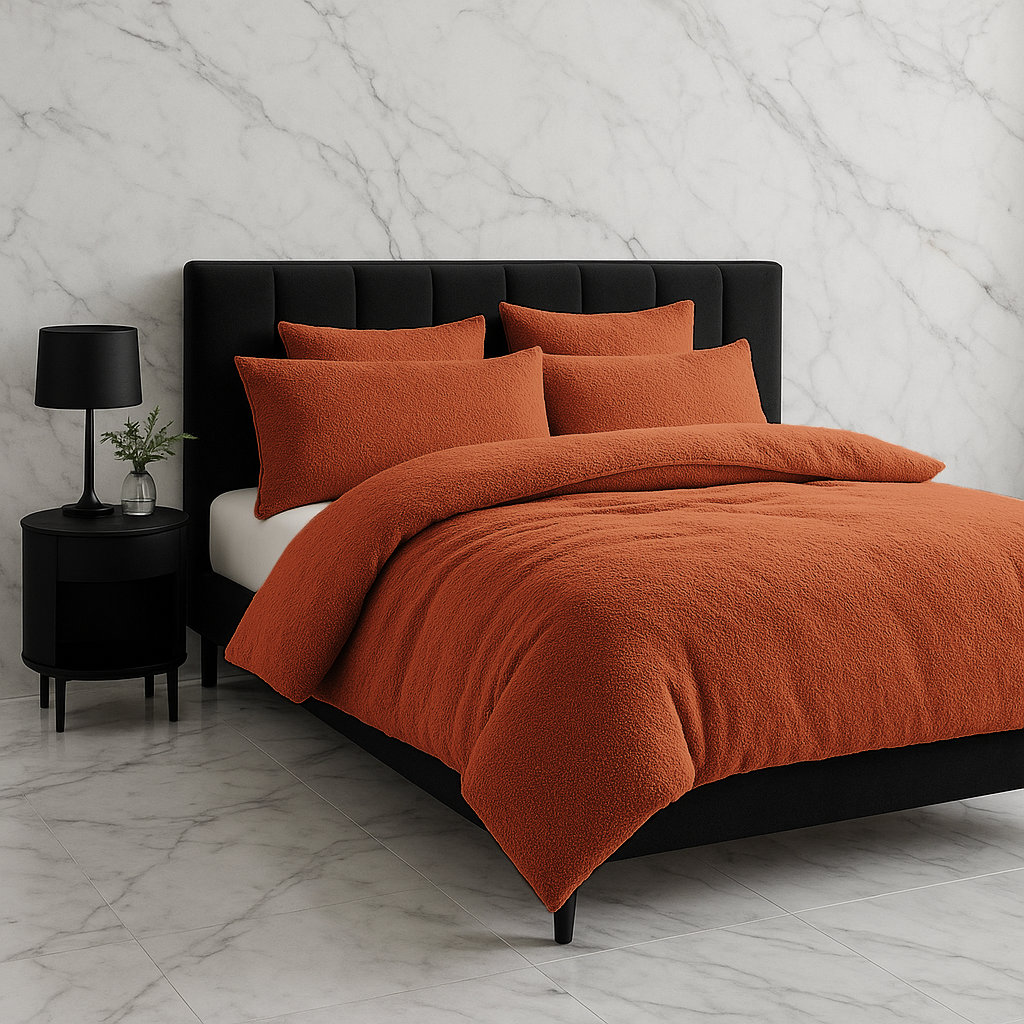 No Pattern Duvet Cover Set with Pillowcases Included