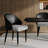Kimla Faux Leather Solid Back Side Chair With Metal Leg-917453827
