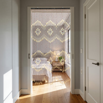 Rideaux décoratifs en bois naturel