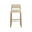 Tabouret de bar Lipman - Laiton antique - Beige Napa / Avoine Santa Cruz-334338091