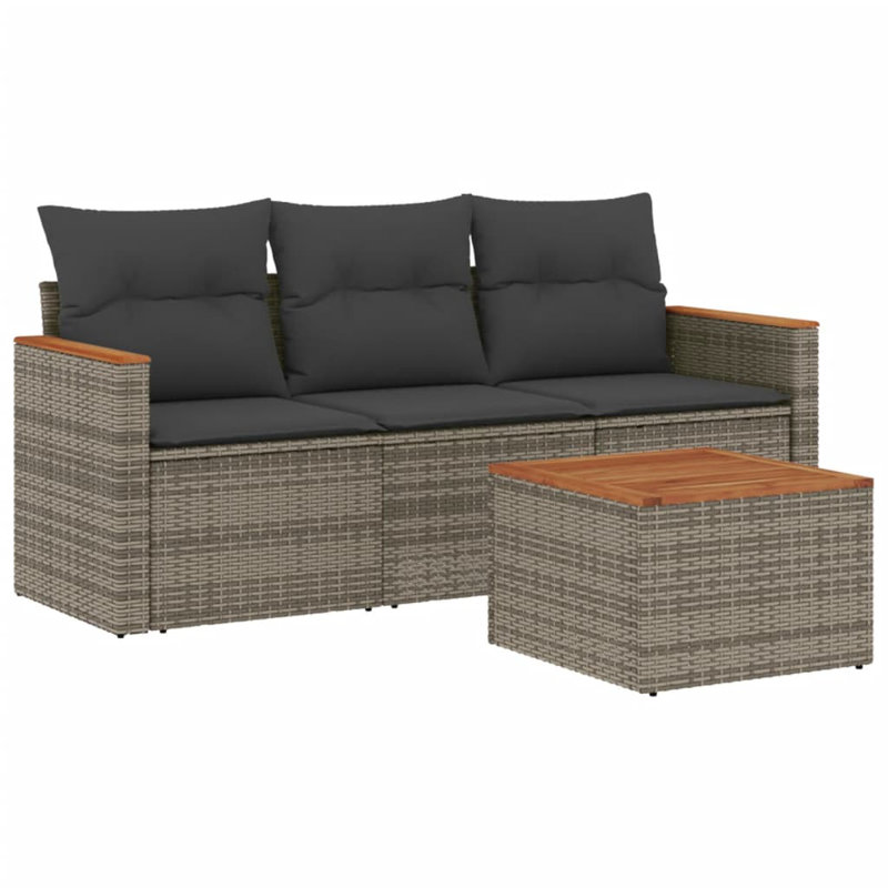  Garden Sofa Set Grey, Gray