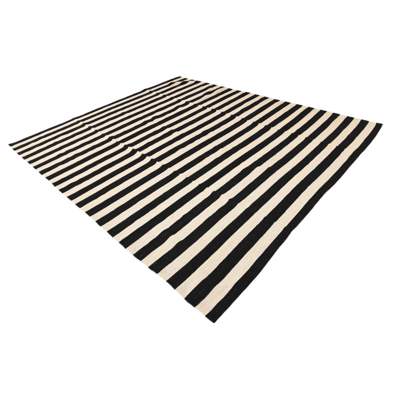 Tapis noir et blanc Jessen