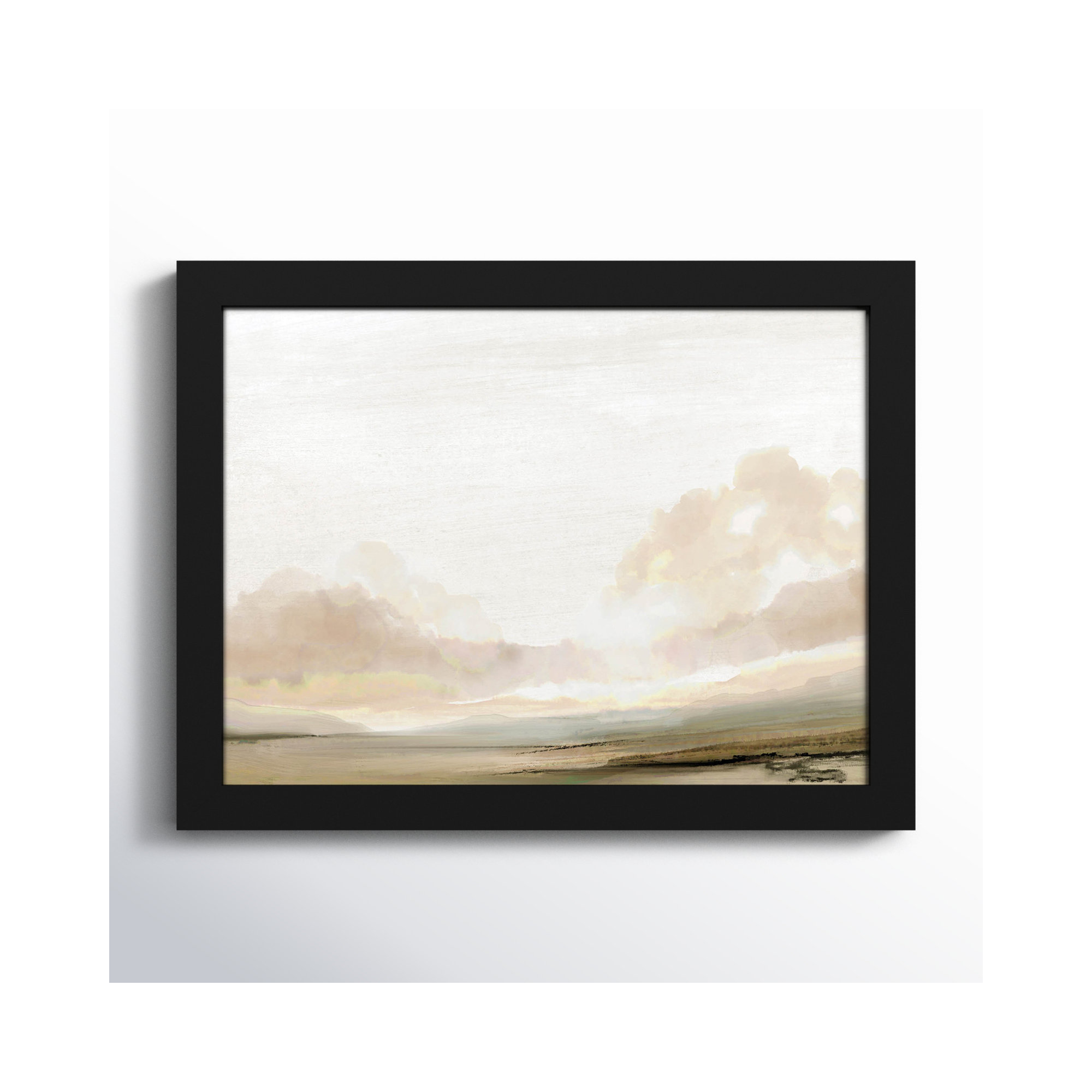 Southern Landscape by Dan Hobday, 10" H x 13" W x 1" D, Black