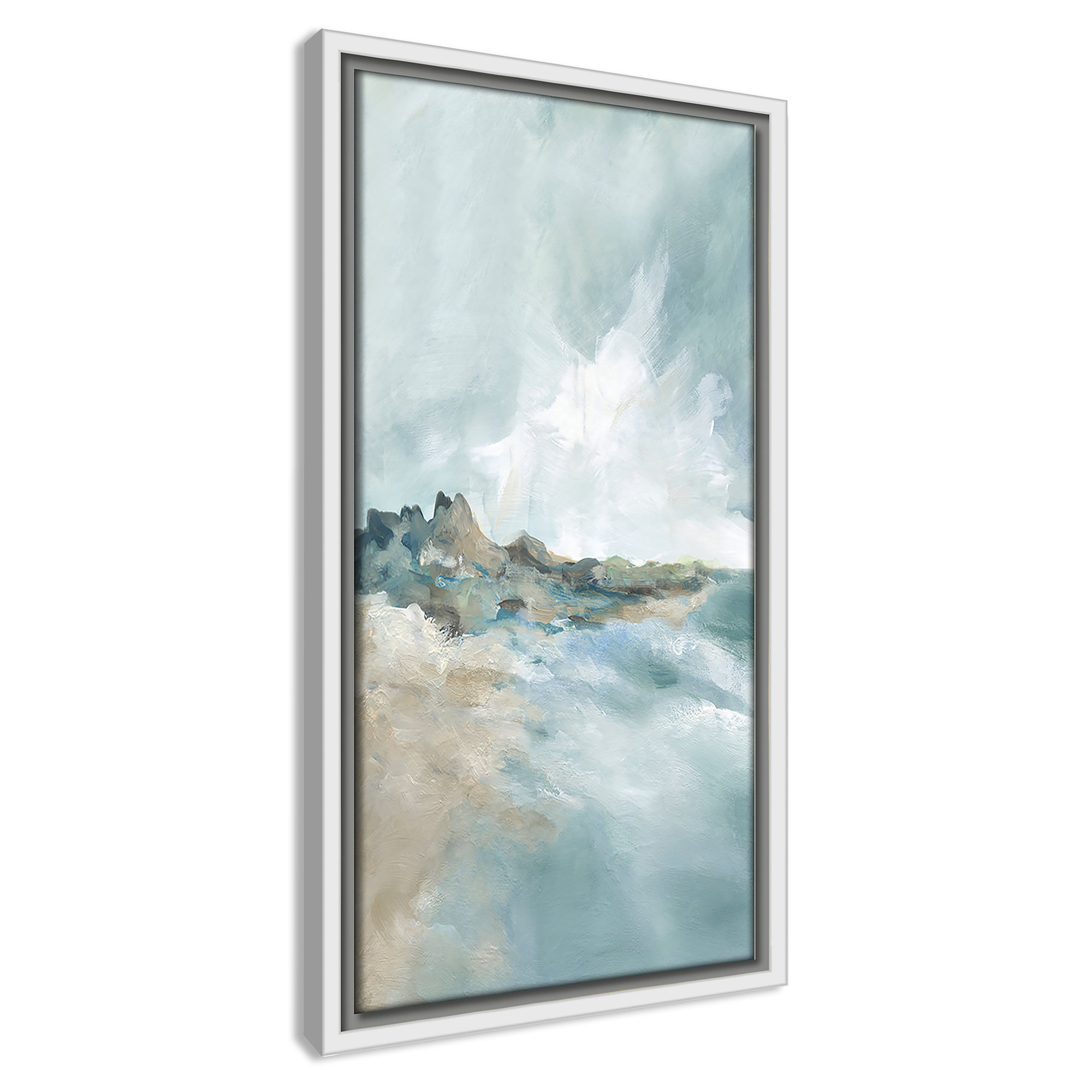 Sandpoint Print by Carol Robinson, 17.5" H x 9.5" W, White