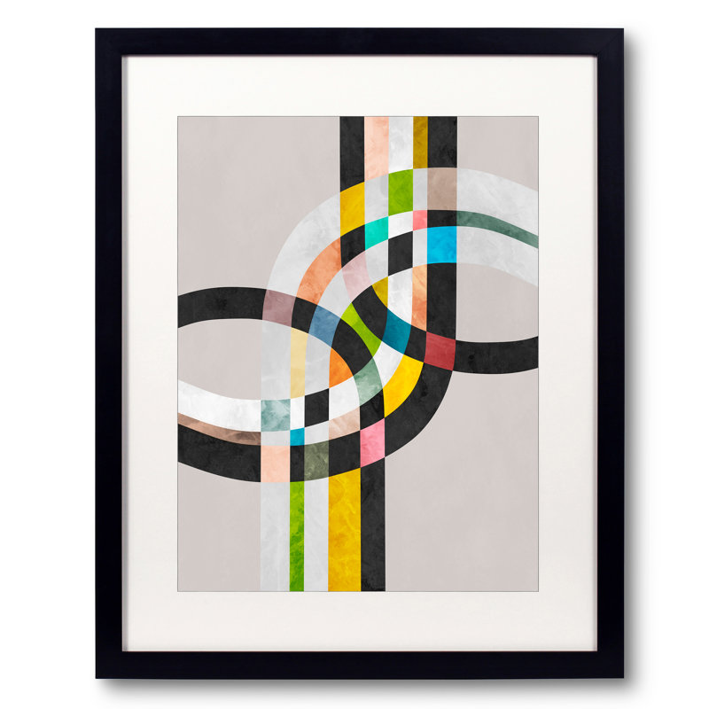 Interlaced Arches Print by Angel Estevez, Black Framed Paper, 20" H x 16" W