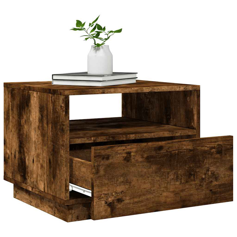 Carrel Frame Coffee Table, Smoked Oak