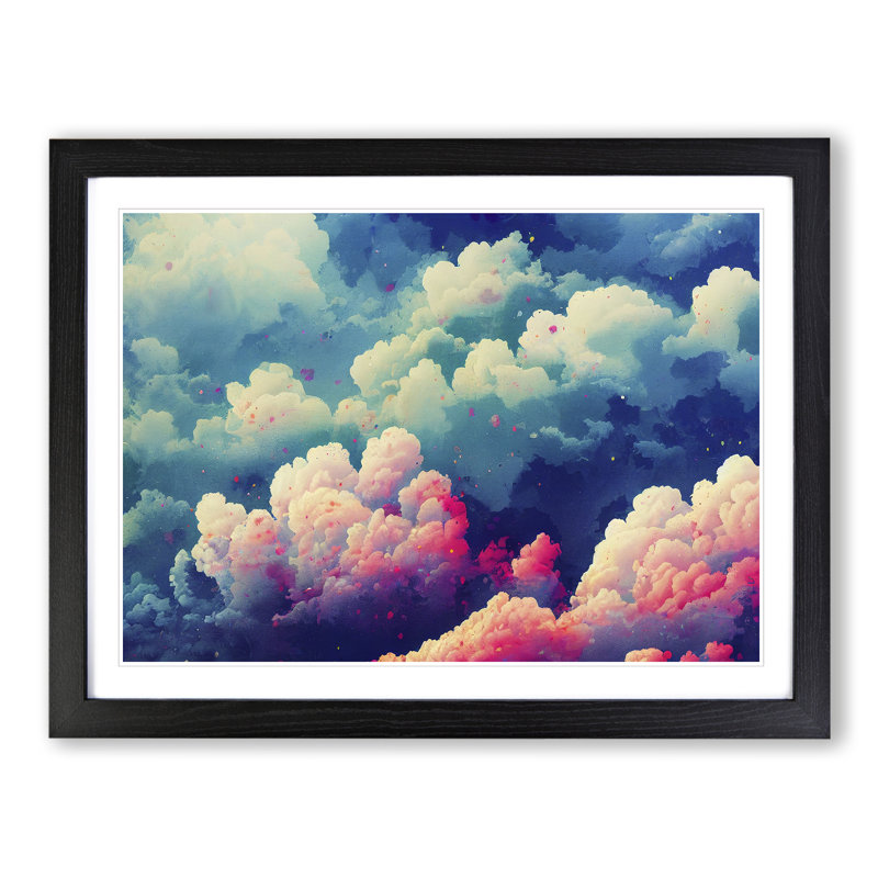 Colourful Clouds Vol.3 - Framed Print, Black, 25cm H x 34cm W x 2cm D