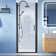 30'' - 31.4'' W x 72'' H Pivot Frameless Shower Door with Clear Glass