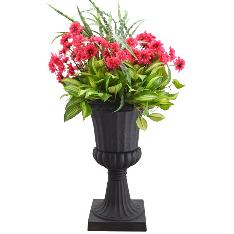 Pot de fleurs urne en plastique, H 16,5 po x l 10 po x P 10 po