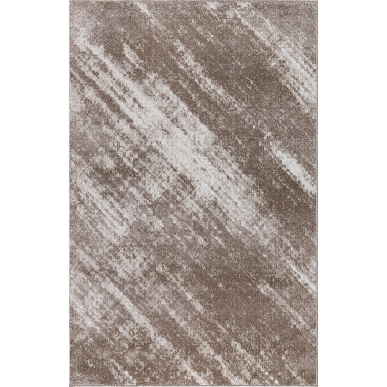 Machine Washable Austin Brown/Beige Rug