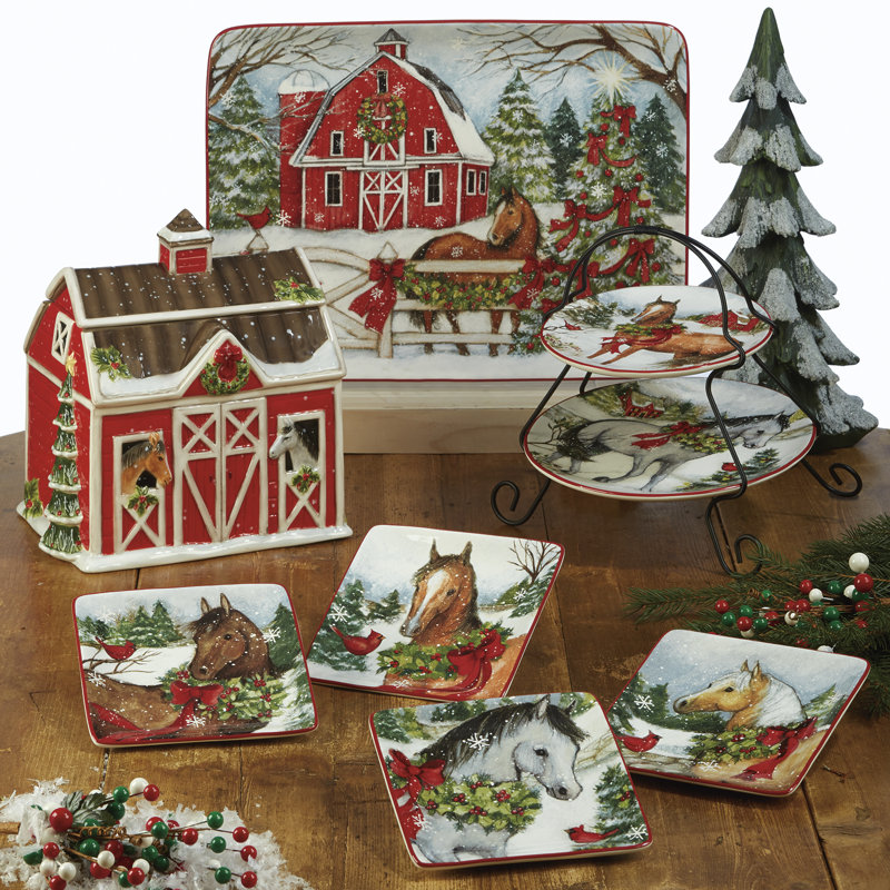 Ensemble de tasses à café 4 pièces Certified International Christmas on the Farm