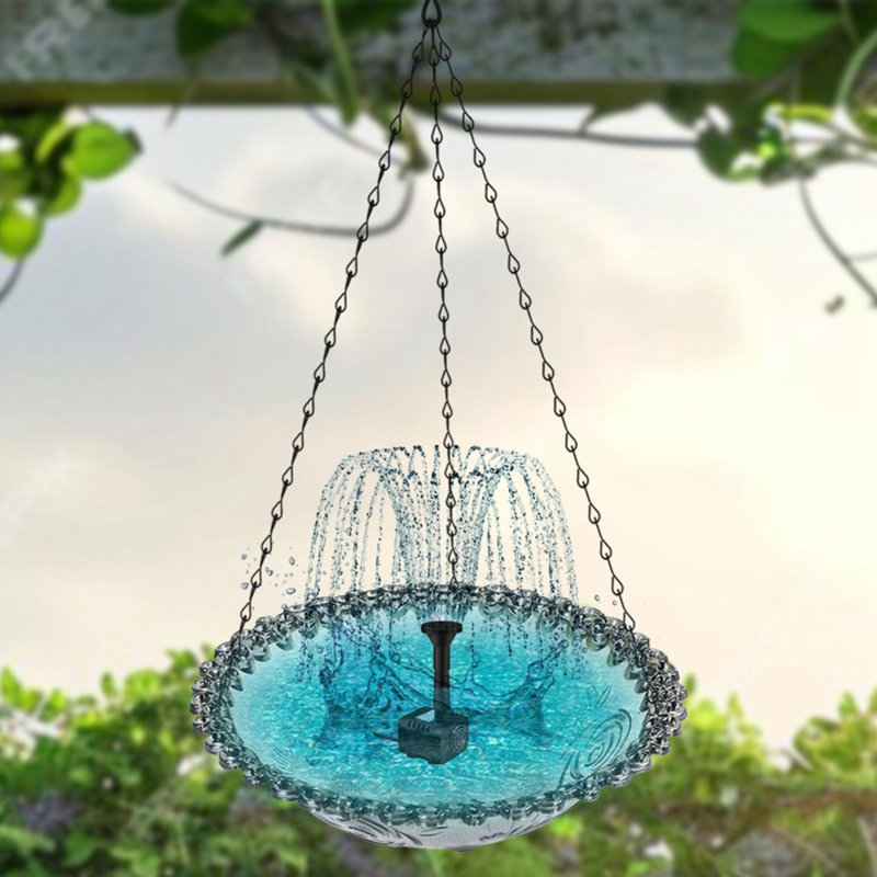 Fontaine flottante solaire pour animaux de compagnie, Gris