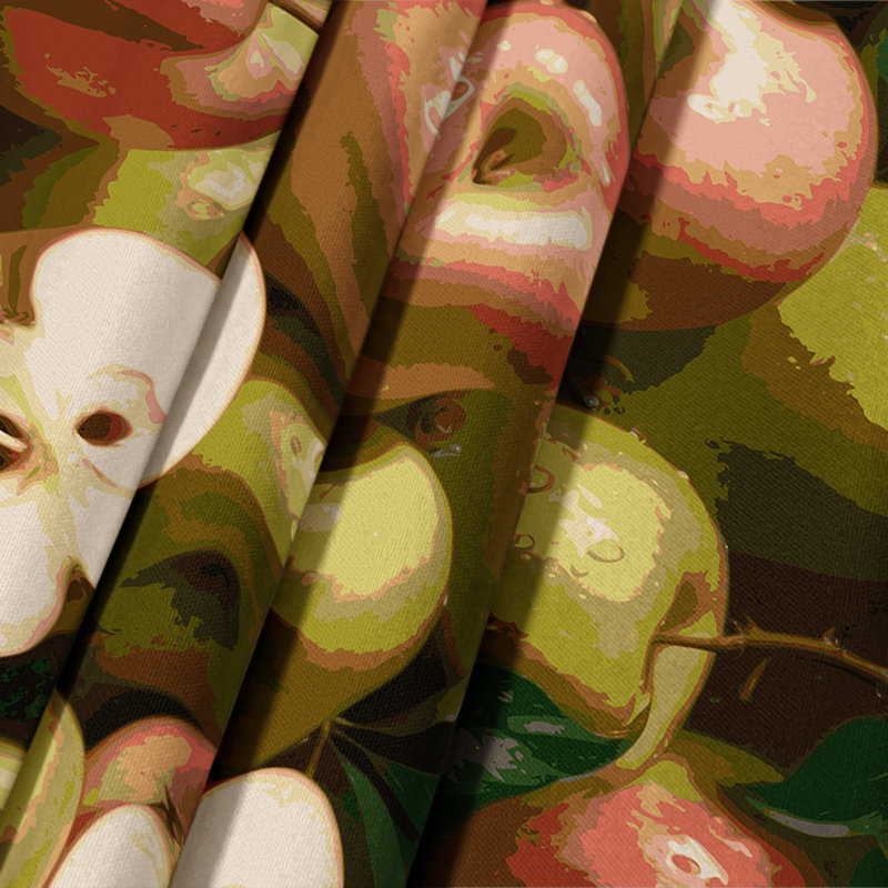 Tapisserie murale «Fruit Rose Apple», 26 po x 36 po