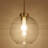 1-Light Modern Pendant Light With Ribbed Glass