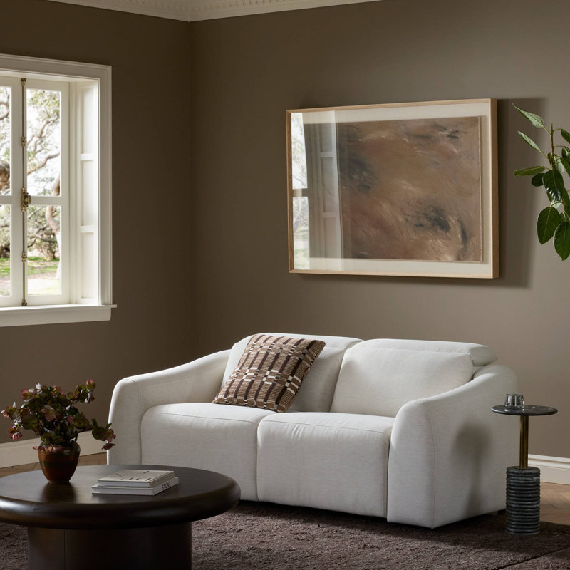 Alondra Sofa, Crypton Nomad Snow Polyester Blend