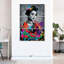 Portrait féminin, portrait de femme grunge sur toile, ensemble de 3 pièces par Harper D.-105075397