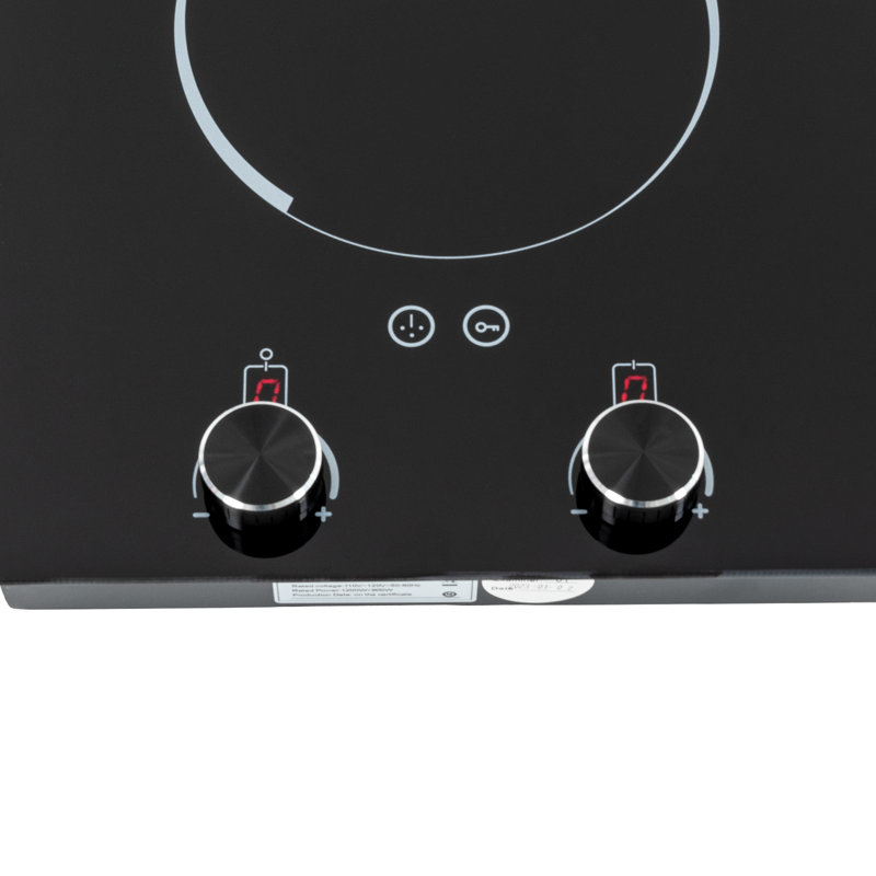 20'' Infrared Heating Induction Electric Cooktop with Dual Size Power Burner
