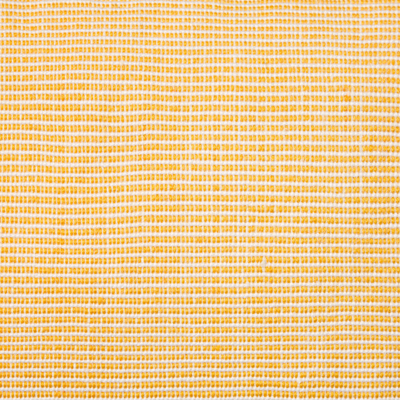 Yellow and Ivory Recycled Polyester Outdoor Pillow with Tassels