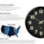 Horloge murale 12 po Glow In The Dark