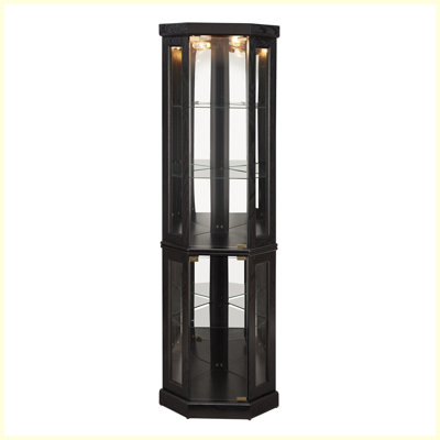 Modern Corner Curio Cabinet/Display Cabinet for Living Room