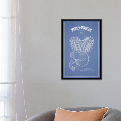 « harley-davidson motocyclettes engine », impression sur toile