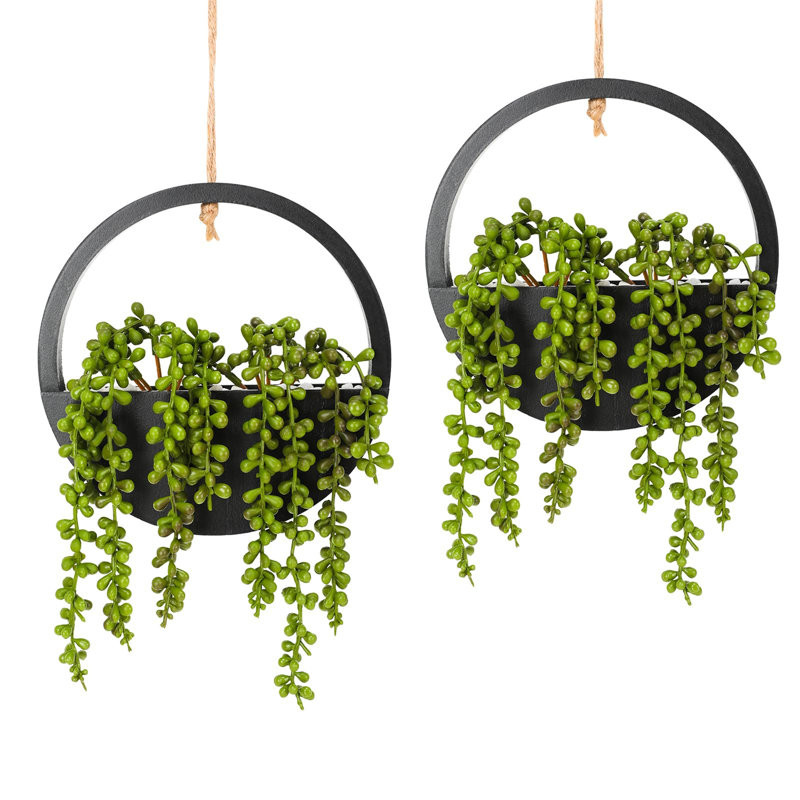 Burgal Hanging Planter, Black