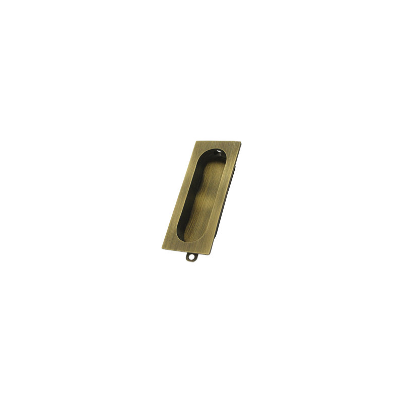 Poignée rectangulaire Deltana, Laiton antique