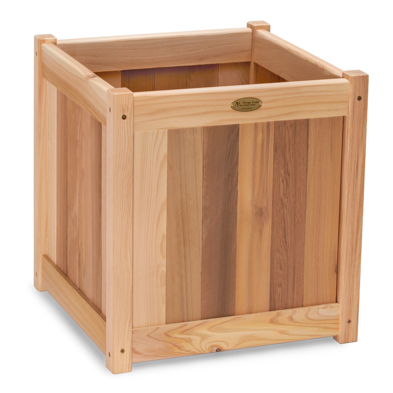 Dnajah 12w x 12d x 13h Planter Box, 13" H x 12" W x 12" D