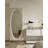 French-Style Oval Movable Full-Length Mirror