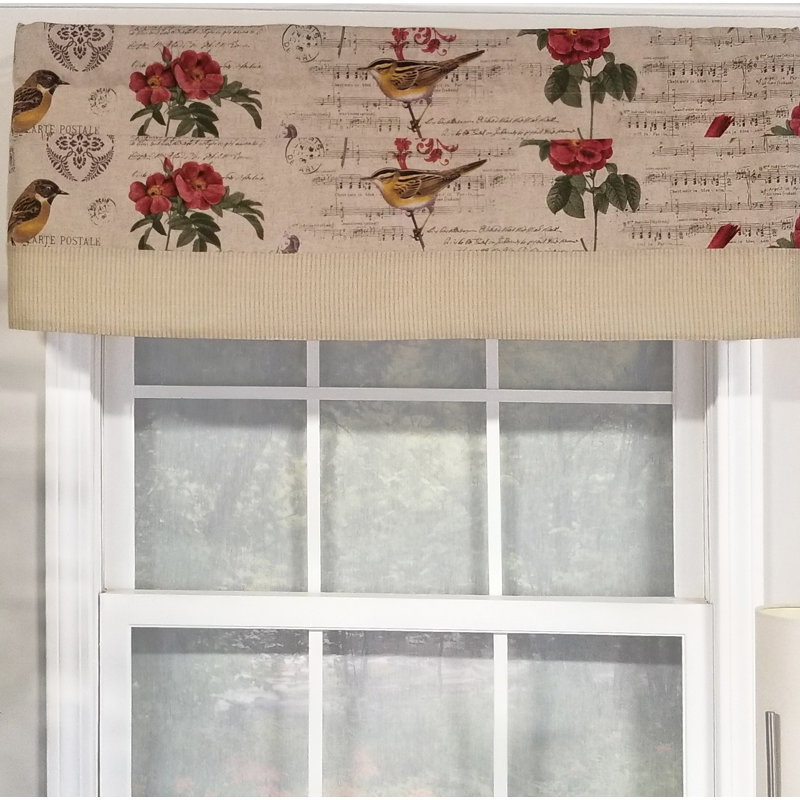 Cotton Blend Tailored Window Valance