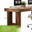 Bureau double 86,6 pouces pour deux personnes, double table d'écriture pour bureau personnel