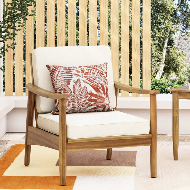 Chaise en bois pour l'extérieur - Structure lourde, résistante aux intempéries, siège à lattes, lambris sophistiqué