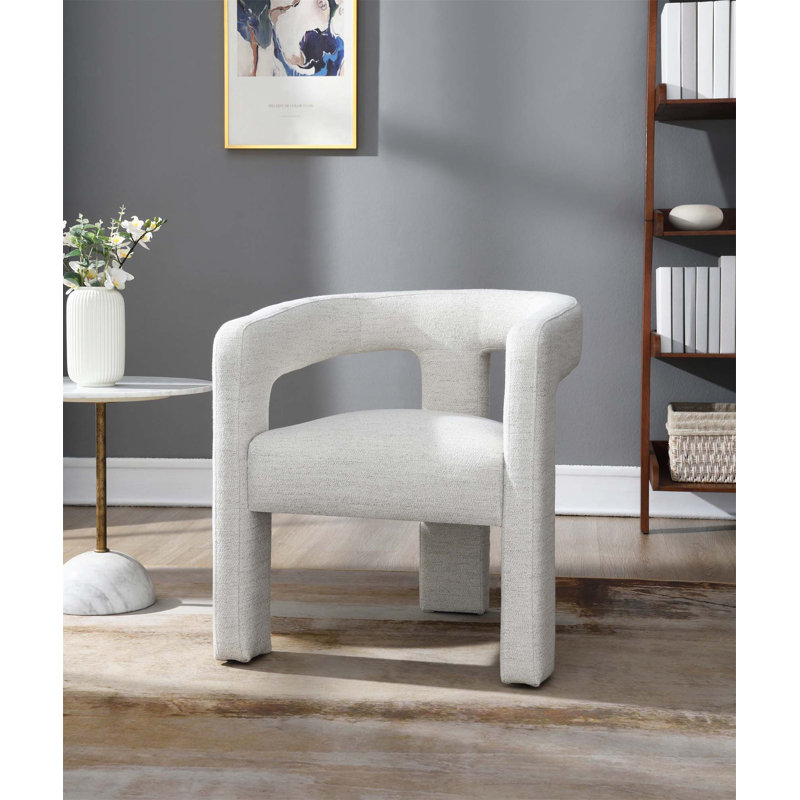 Chaise d'appoint beige Boucle, ensemble de 2