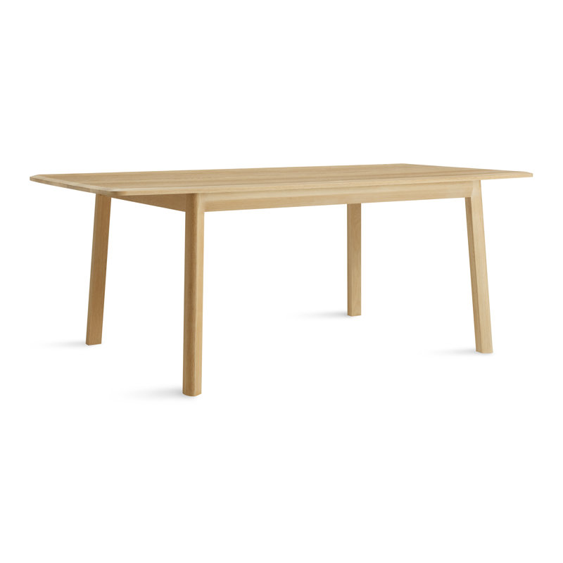 Keeps Solid Wood Dining Table, White Oak, 38" W x 77" L