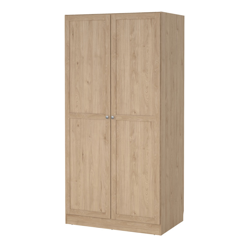 Angeletta Manufactured Wood Wardrobe, Natural