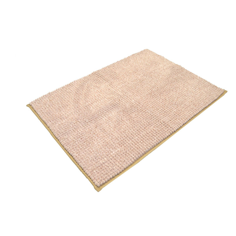 Non-Slip Bath Rug, Beige, 70, 50