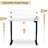Midtown Value Height Adjustable Standing Desk, Single Motor, 48x24, White Top with Black Frame-2013536062-2013536033