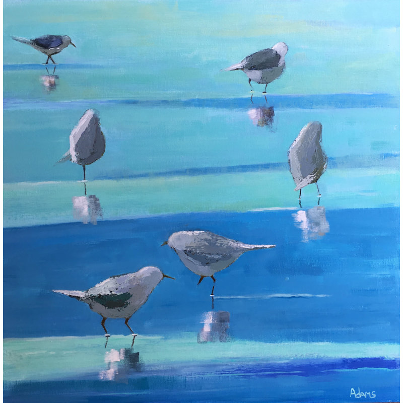 By The Waters Edge Print by Phyllis Adams, 21.25" H x 17.25" W
