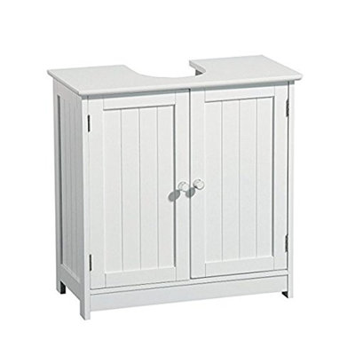 Persephone 60cm Single Bathroom Vanity Base Only in White