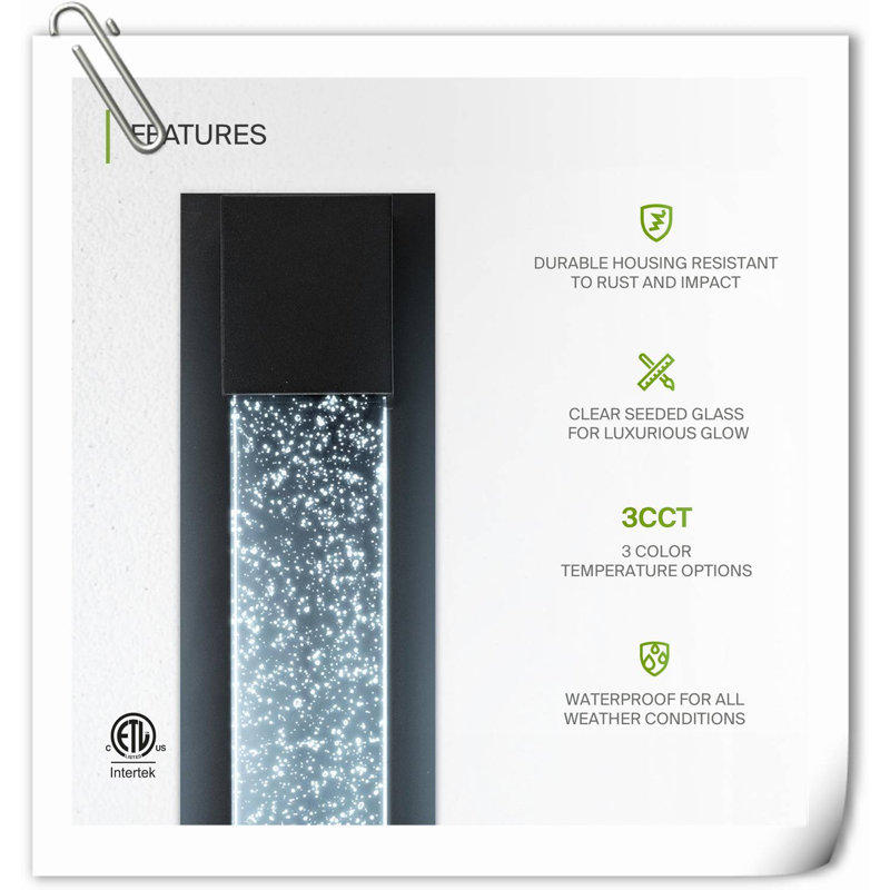 Addisson LED Wall Light, 17.95" H x 4.75" W x 2.5" D