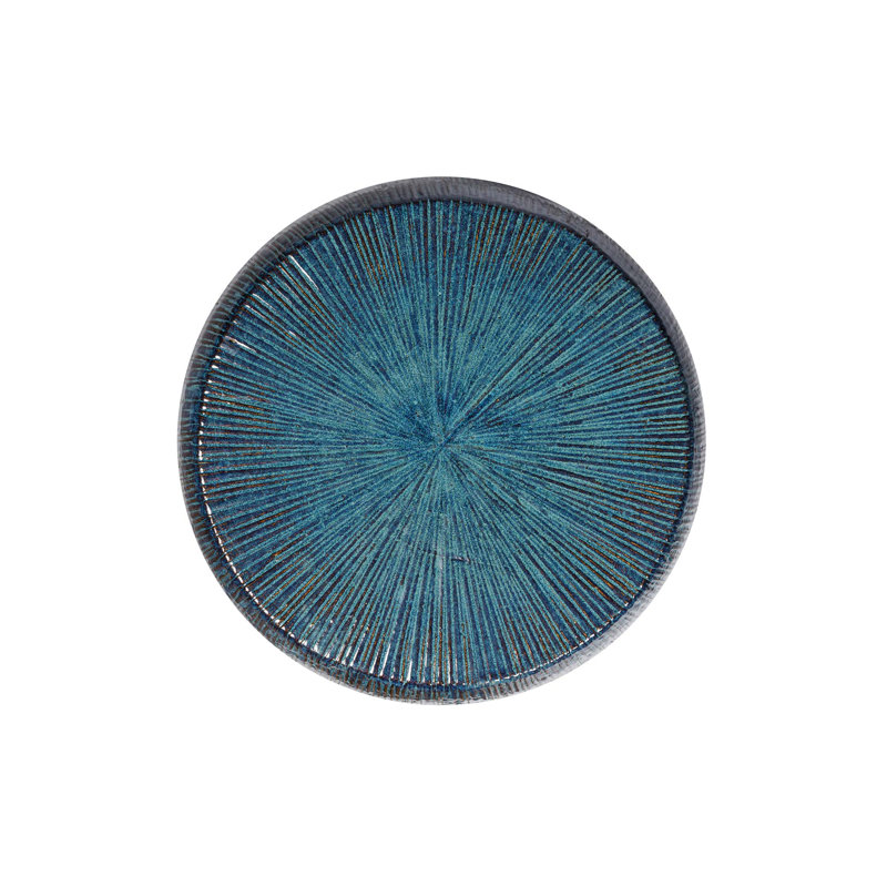 Provenance Signature Outdoor Round Side Table, Lapis