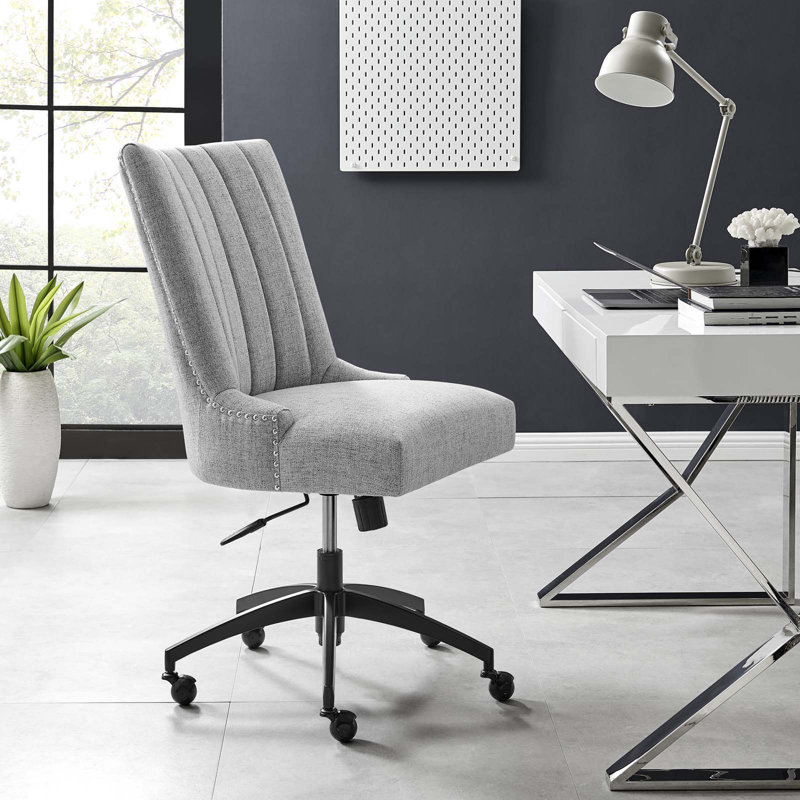 Chaise de bureau Empower Channel, Noir, Gris clair