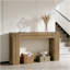 Grand canapé de table, table de couloir en bois, console