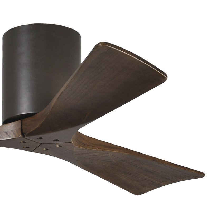 Ventilateur de plafond à 3 pales Olivier, Bronze texturé, Ton noyer, 42"