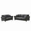 Sièges confortables en chenille de style moderne pour le décor du salon