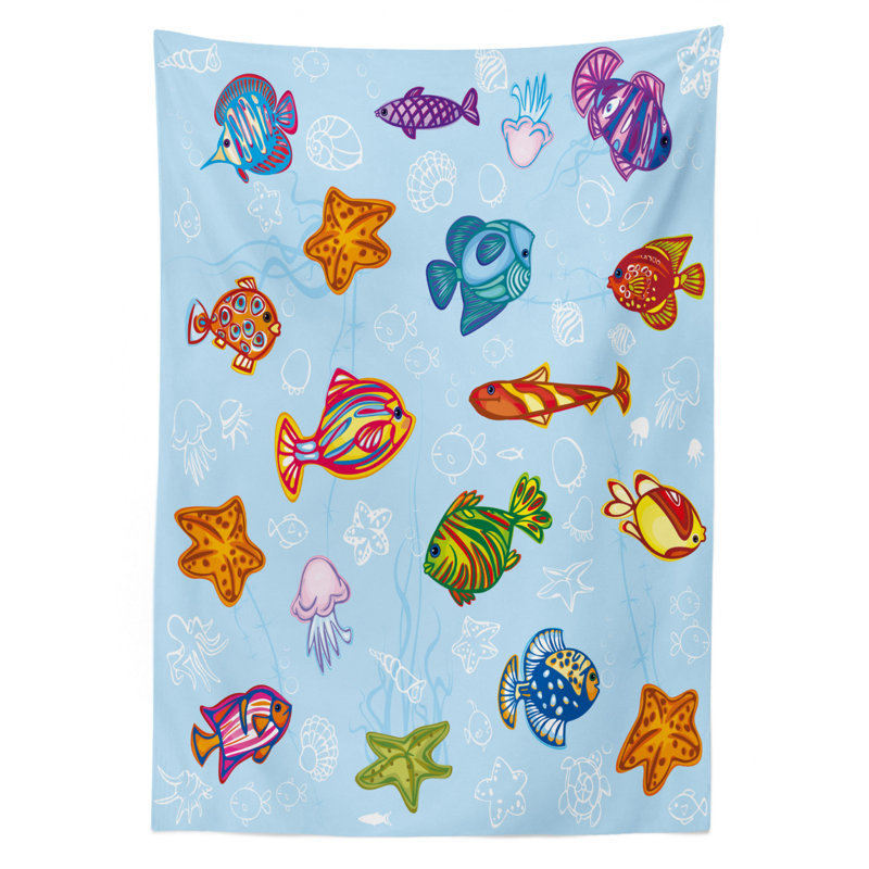 Ocean Tablecloth, 70" x 52"