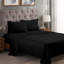 Ensemble de draps en satin de coton peigné de qualité supérieure à densité du tissage de 300 fils-408824376-408824365